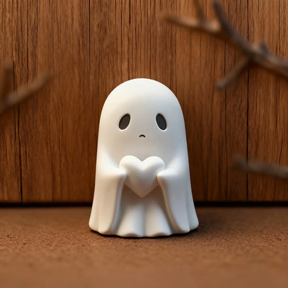 Cute Ghost Resin Decoration - New Halloween Creative Statue, Small Ornament for Home, Garden & Gift-Giving