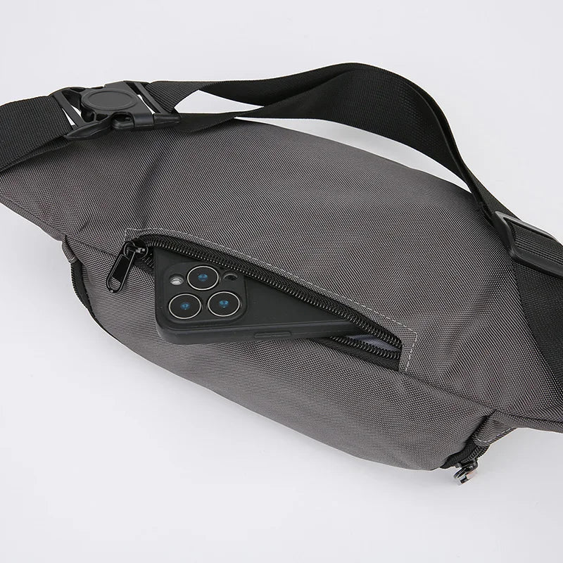 Waterproof Men's Waist Pack Fanny Pack with Adjustable Strap for Travel Sports Running - Quick-Access Outdoor Waist Bag