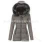 Women Parkas Jacket Cotton Coat Winter Thick Fur Collar Hooded Windproof Padded Jackets Outerwear Zipper Overcoat Office Lady
