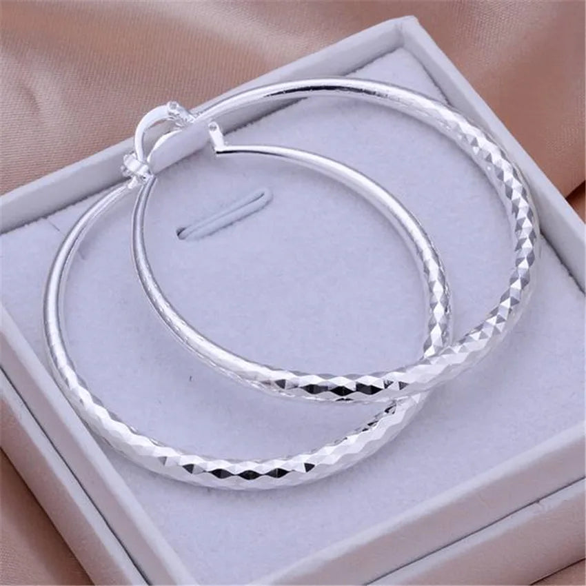 Charms 3CM circle hoop Earrings for Women fashion Pretty wedding party Jewelry Holiday gifts