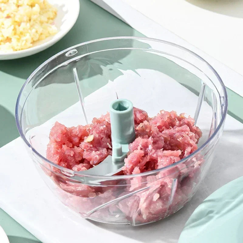 Crusher Vegetable Onion Cutter Kitchen Cooking Accessories 500/900ML Manual Meat Mincer Garlic Chopper Rotate GarlicPress