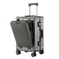 KO-KU New Front Opening Travel Suitcases 20/24/26/28 inch carrier Aluminum Frame Large Capacity Luggage USB Charging TSA Lock