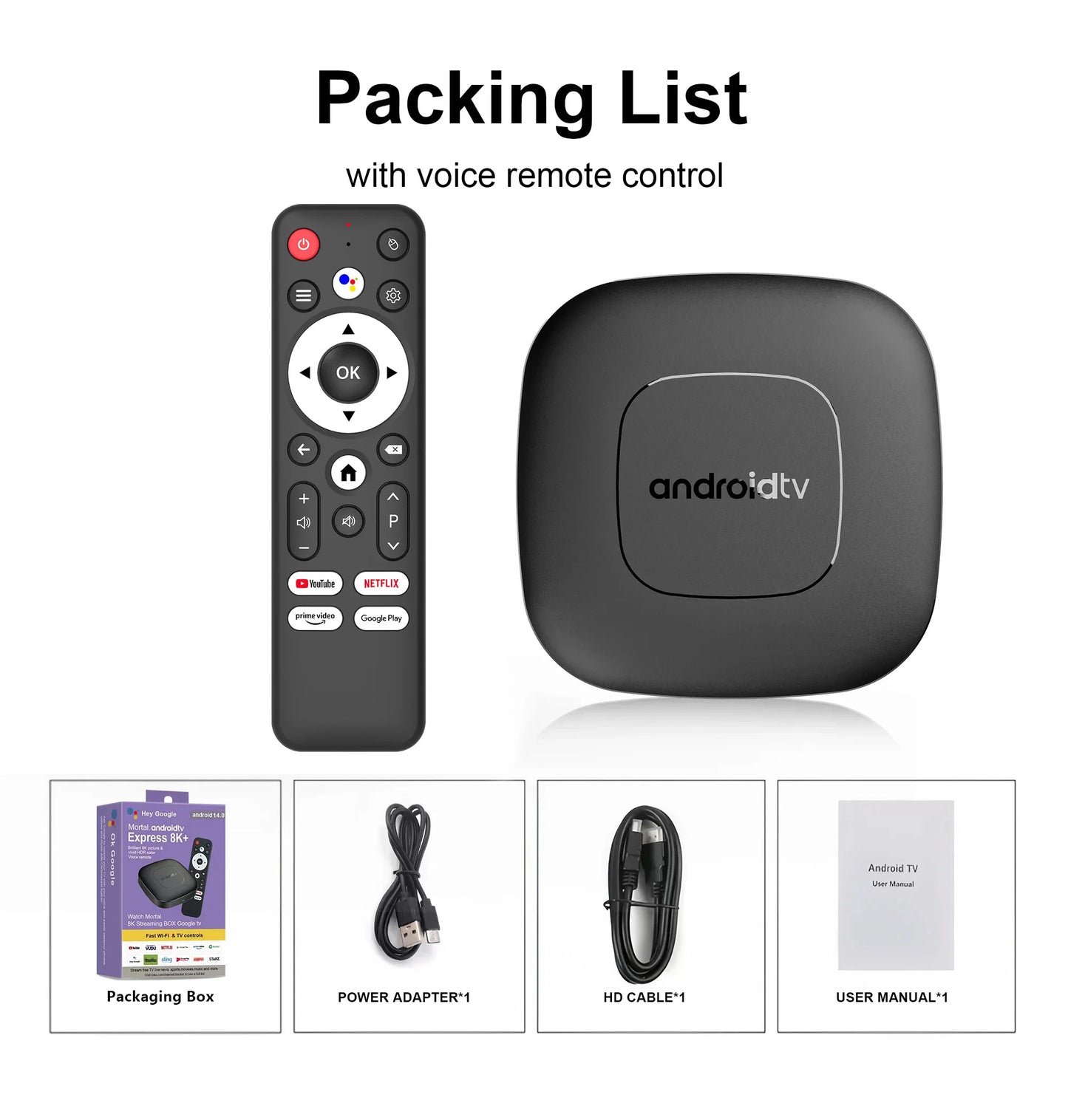 Android TV Box Mortal T1 Global Version Wifi6 Voice Control Android14 4K Video AllwinnerH313 Netflix Fire TV stick 2G8G16G