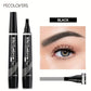 6 Colors 1pc Eyebrow Pen Waterproof 4 Split Tip Eyebrows Pen Eyebrow Tattoo Pen Waterproof Liquid Black Eyebrow Makeup Pencil