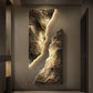 Light Luxury Entrance Decoration Mural Light Abstract Sandstone Texture Hanging Painting Atmospheric 2025 New High-End Corridor