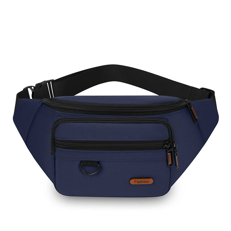 Waterproof Men's Waist Pack Fanny Pack with Adjustable Strap for Travel Sports Running - Quick-Access Outdoor Waist Bag