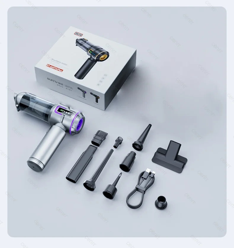 Mini Car Vacuum Cleaner 998000PA Cordless Powerful for Home Handheld Blower Car Cleaner Portable Car Vacuum Cleaner