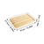 WORTHBUY Large Capacity Rectangular Plastic Storage Tray Reusable Food Serving Tray Tea Dessert Fruit Tray Kitchen Organizer