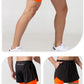 Men's Running Shorts Quick-drying Fitness Black Double Layer Shorts Men New Sport Workout Training Bodybuilding Short Pants