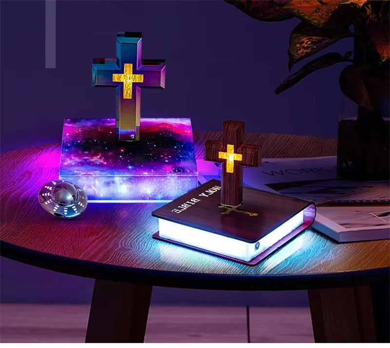 Magnetic Levitating Bulb Saturn Moon Lamp Levitating Rotating Table Lamp Creative Office Home Decoration Unique Gifts