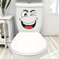 4 sheets/Set Cartoon Face Stickers,Self-Adhesive, Plastic Surface Compatible,Home Decoration Suitable for Trash Can, oilet Decor