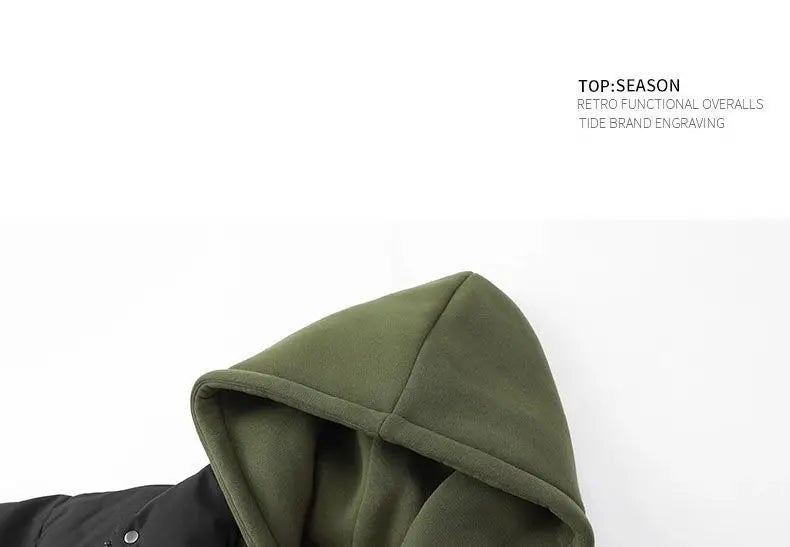 New Winter Cotton-padded Jacket Women, Two-piece Hooded Down Cotton Jacket Female Casual Warm Cotton-padded Clothing Parker Coat