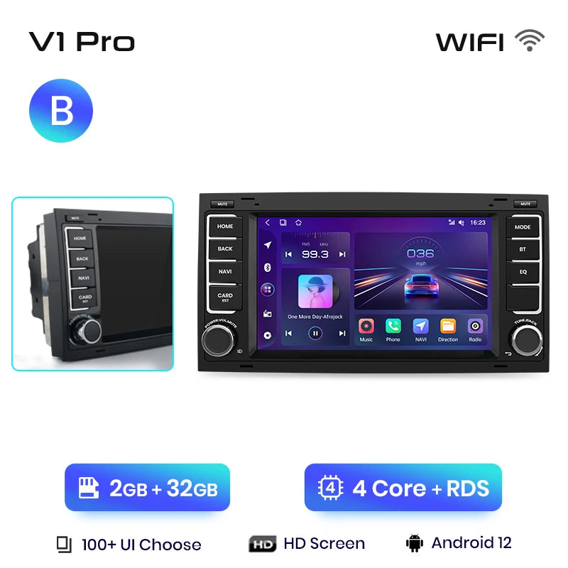 Junsun V1 Plus Car Radio For VW Volkswagen Touareg 2004 - 2011 Transporter wireless CarPlay Android Auto No 2 din 2din DVD