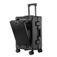 KO-KU New Front Opening Travel Suitcases 20/24/26/28 inch carrier Aluminum Frame Large Capacity Luggage USB Charging TSA Lock