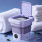 8L Portable Folding Washing Machine Compact Travel Clothes Socks Underwear Cleaner Washer for Home Camping Camping Trips