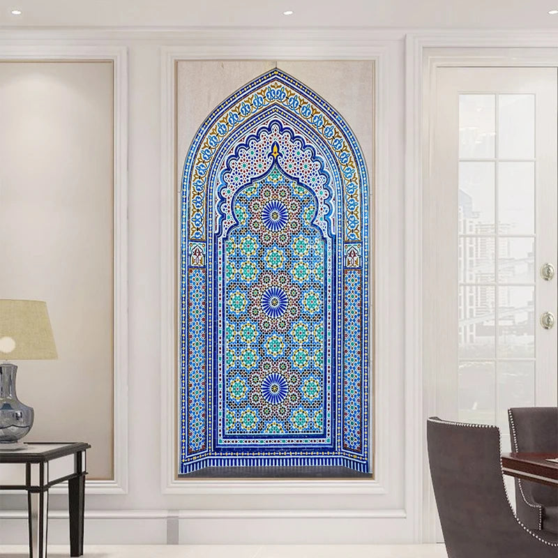 Simulation Of Gilt Leaves DIY Door Stickers Home Decoration Wall Sticker Kitchen Art Mural Peel & Stick Waterpoof PVC Wallpaper