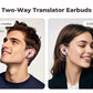 Real Time Translators Headphones with Smart Touch Screen 144 Language Translator Earbuds Noise Canceling Wireless Travel Headset