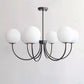 Modern luxury chandeliers E27 Bulb glass ball chandelier minimalism suspension design Living Room kitchen island pendant light