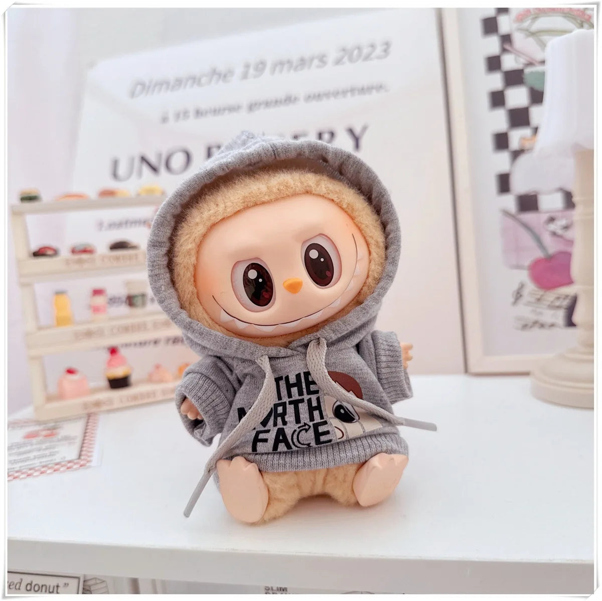 Doll Clothing Fashion Hoodie and Pants Set Korean