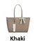 Classic French Fashion Women's Outdoor Large Capacity Lightweight Simple Commuting Big Bag Tote Bag Handbag Large