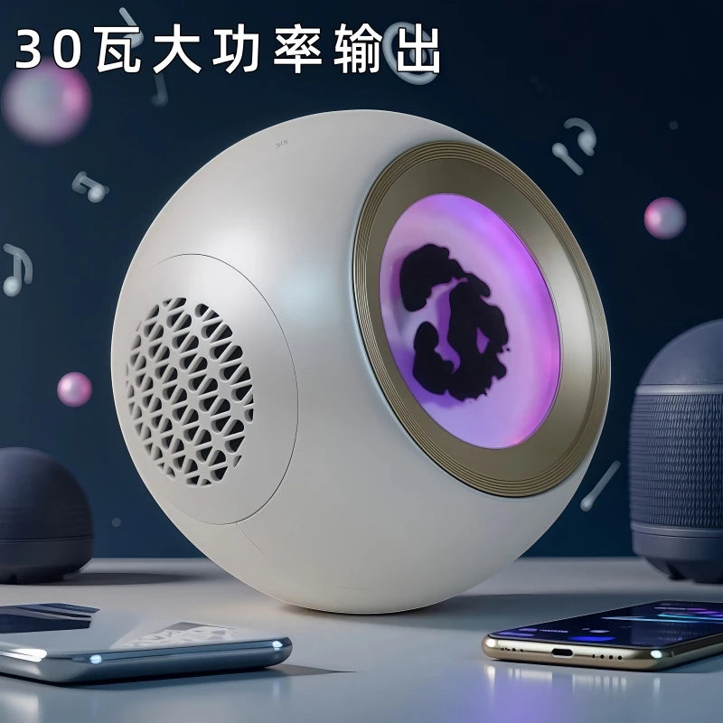 Venom Bluetooth Speaker,Magnetic Fluid Pickup Light,Decompression Creative Table,Men's And Women's Gift,High Soun