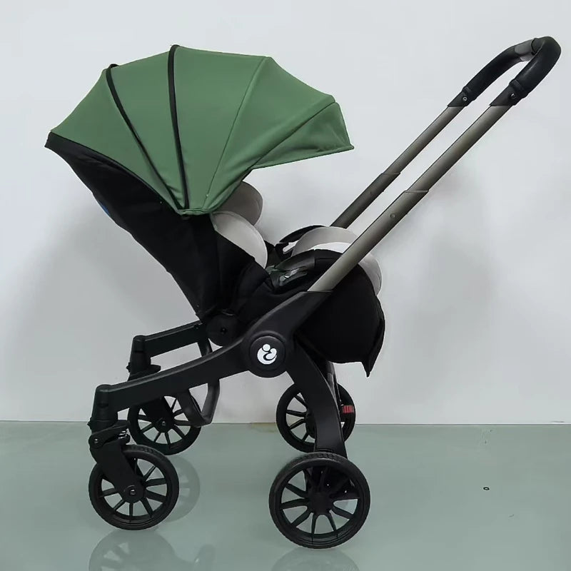 2025 New Baby Stroller 4in1 Multifunctional Newborn Baby Stroller 3in1 Foldable Basket Type Seat Lightweight Travel Pram