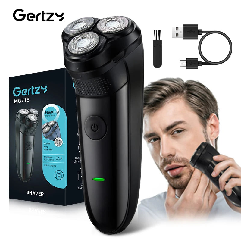 Men Shaver – 3 Floating Blades, USB-C Fast Charge, Perfect Travel and Gift Choice, enhancing your daily shaving experience, perf