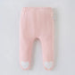 0-18M Baby Girl Pant with Footies Heart Trousers Newborn Infant PP Pant Toddler Girl Clothes Elastic Waist Kid Legging A1119