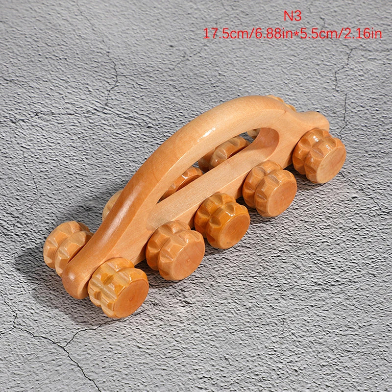 1pc Wooden Massage Roller Portable Massage Tools For Face Neck Muscle Relax Head Foot Massager Stick Body Relaxation