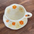 1Pcs Creative Ceramic Hand-painted Coffee Cups and Saucers Cute Home Breakfast Cups Dessert Dish Afternoon Tea Cup Drinkware