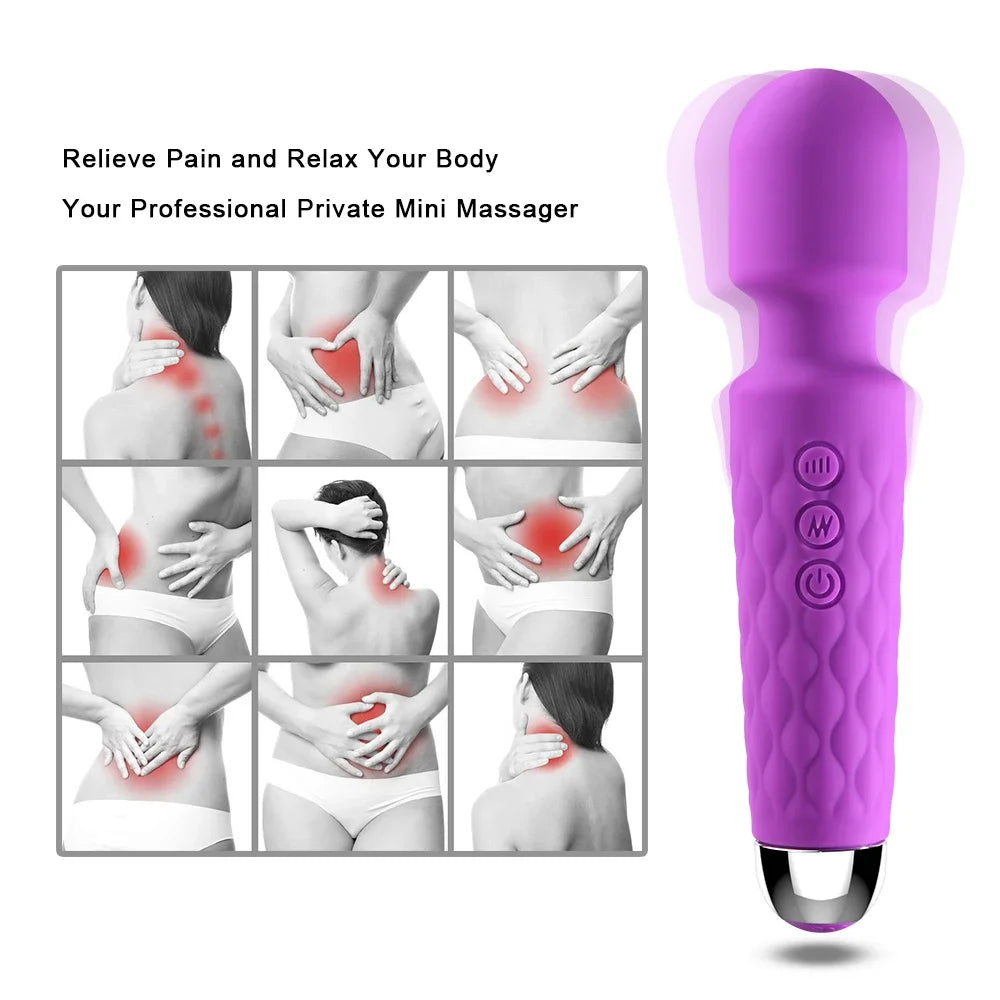 10 Modes G spot Clitoris Vibrator Stimulator Adult Supplies for Women Powerful Clit Massager AV Magic-Wand Female Erotic Sex Toy