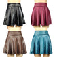 High Waist Faux Leather Textured Half Skirt For Women Versatile And Basic A-Line Skirt Umbrella Skirt Sexy And Slim Mini Skirt