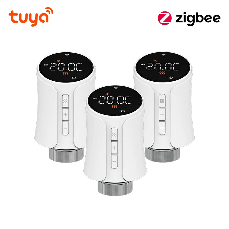 Tuya Thermostatic Radiator Valve Zigbee Thermostat Radiator Valve Tuya Zigbee Smart Home Wifi  Temperature Controller Alexa
