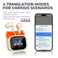 Real Time Translators Headphones with Smart Touch Screen 144 Language Translator Earbuds Noise Canceling Wireless Travel Headset