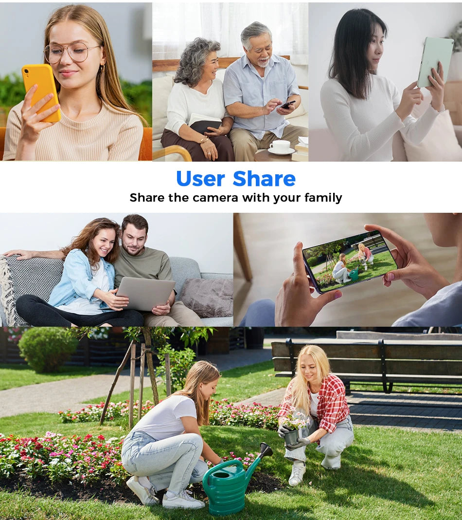 Hiseeu 3MP Wifi PTZ IP Camera E27 Light Bulb Camera Night Vision Auto Tracking Two-way audio Wireless CCTV Surveillance Security