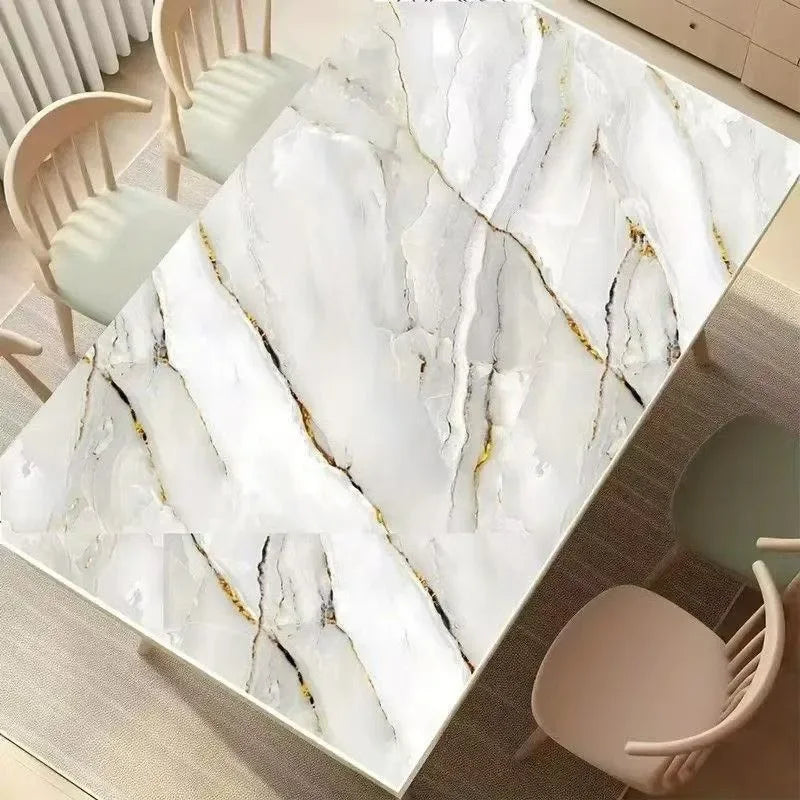 Imitation Marble Self-adhesive Wallpapers for Kitchen Decoration PVC Peel and Stick Wall Stickers Faux Tiles Wall Papers Home
