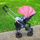 Baby Stroller, Multifunctional Stroller Foldable with Car Seat Baby Car Carriage Portable Baby Stroller 3in1