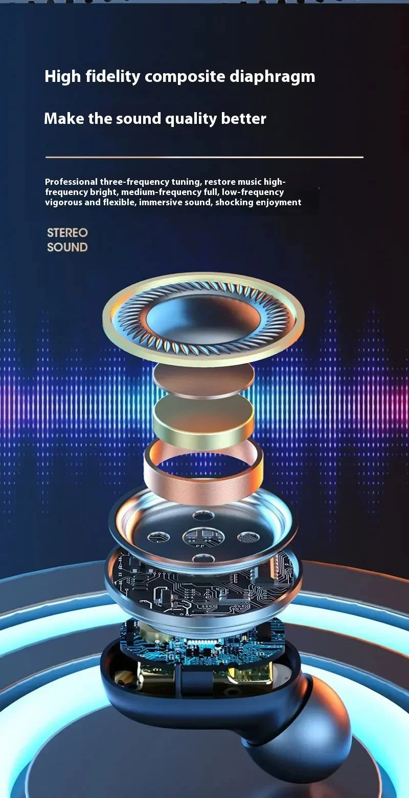 Xiaomi M22 Wireless Bluetooth Original TWS Earphones Noise Reduction Waterproof Stereo Display Sports Earphones with Microphone