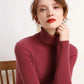 Autumn Winter Thick Sweater Women Knitted Ribbed Pullover Sweater Long Sleeve Turtleneck Slim Jumper Soft Warm Pull Femme