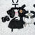 Labubu 1-3 Gen Doll Outfits High-Energy Themed Black Jacket Pants Necklace & Glasses SetChangeable Clothes for Labubu 3.0