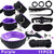 Exotic Bed Bondage Set BDSM Kits Exotic Sex Toys For Adults Games Leather Handcuffs Whip Gag Nipple Clamps Women Sex Products