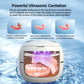 Ultrasonic Cleaner For Retainers Dentures Jewelry Cleaning Machine Mini Portable UV Ultrasonic False Teeth Retainer Cleaner