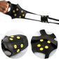 2pcs 10 Steel Studs Crampons Snow Grips Cleats for Ice and Snow Anti-Slip Rubber Traction Cleats Hiking Walking Climbing Jogging