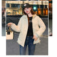 2023 Winter New Parkas Women Short Overcoat Thick Hooded bread Cotton Padded Jackets Coats Female Outwear loose cotton jacket