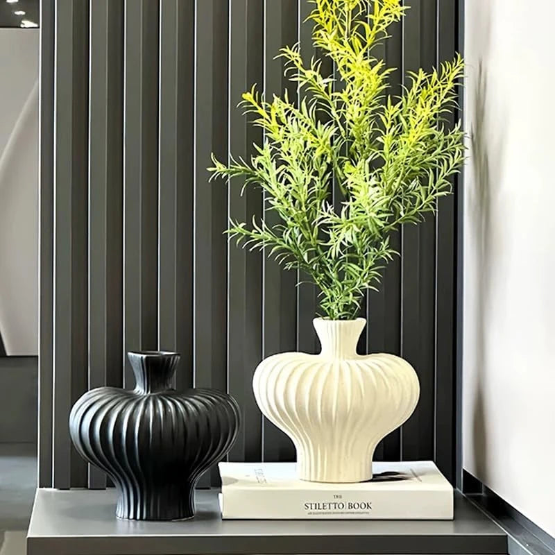 Creative Irregular Shape Vases Decor,  Living Room Flower Arrangement Table Decoration Light Luxury Style Vase, 1Pc