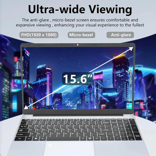 2025 New Original 15.6-inch Laptop Intel Core i7- 8500Y Laptop Windows 11 Pro 16GB DDR4 1TB SSD Gaming Office Learning Computer