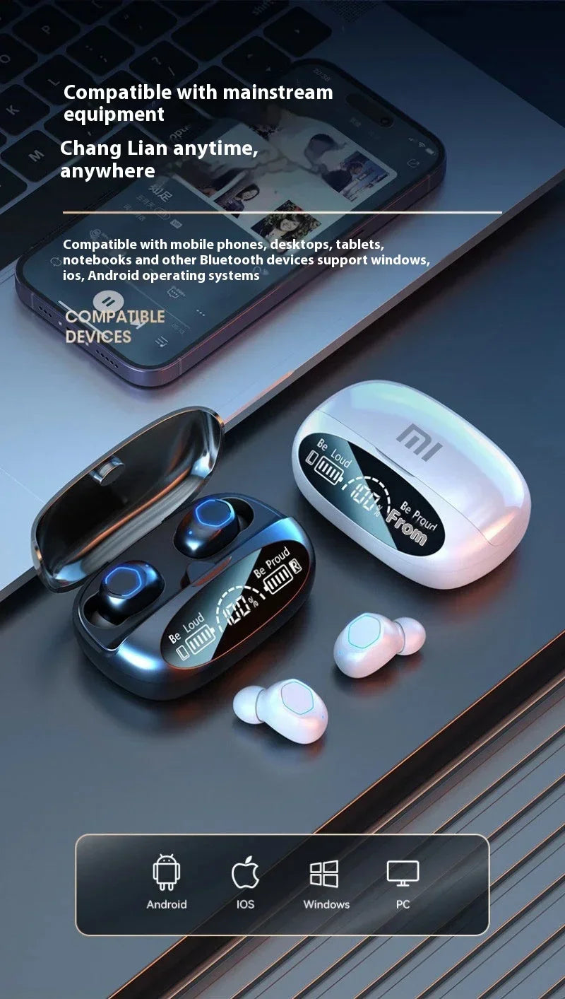 Xiaomi M22 Wireless Bluetooth Original TWS Earphones Noise Reduction Waterproof Stereo Display Sports Earphones with Microphone