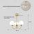Modern luxury chandeliers E27 Bulb glass ball chandelier minimalism suspension design Living Room kitchen island pendant light