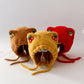 Winter Baby Plush Ear Protection Hat Cute Cherry Toddler Headgear Bonnet Thick Warm Kids Earmuffs Cap 8-36Month Children Beanies