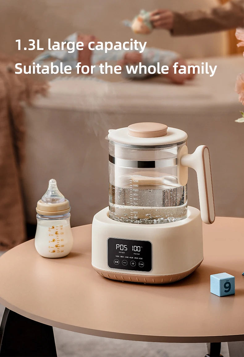 1300ml Infant Thermostatic Milk Regulator Baby Kettle 72 Hours Keep Warm Hot Water Smart Insulation Pot Milk Powder Warmer 220V